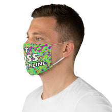 Load image into Gallery viewer, Don&#39;t Cross The Line Fabric Face Mask
