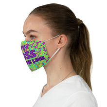 Load image into Gallery viewer, Don&#39;t Cross The Line Fabric Face Mask
